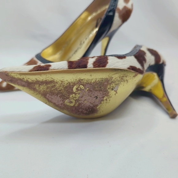D&G Cow-Print Heels | Pointed Toe | Size 36 | Comes with Box - Picture 8 of 14